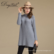 High Quality Custom Wholesale Erdos Merino Wool 12Gg Open Fork Sweater Design For Girl